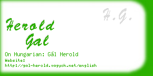herold gal business card